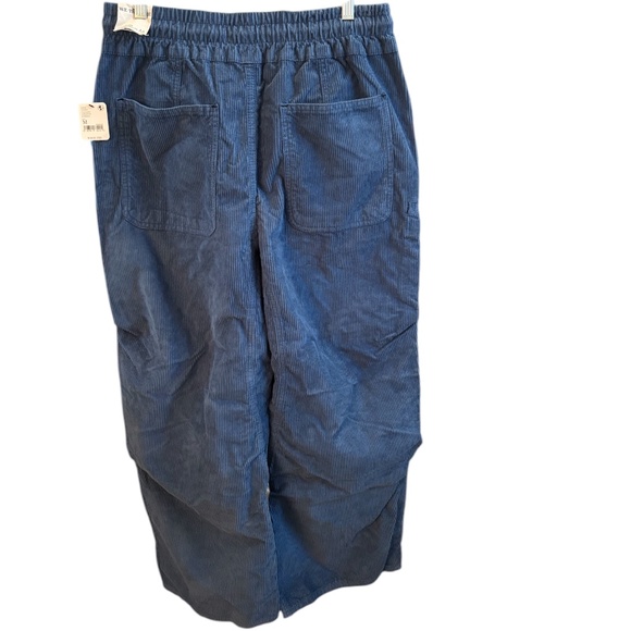 Free People/We the Free Modern Love Slouchy Corduroy Pants in Blue Size M. NWT - Picture 3 of 8